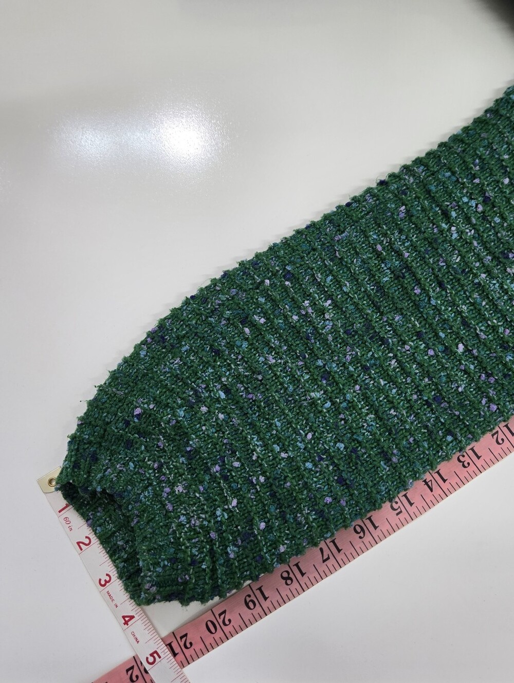 J. Jill Open Front Cardigan Sweater Green Confetti Tweed Textured Ribbed Long Sm - Picture 10 of 10